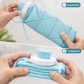 600ml Collapsible Silicone Water Bottle For Travel Sports Gym  Office (1 Pc)